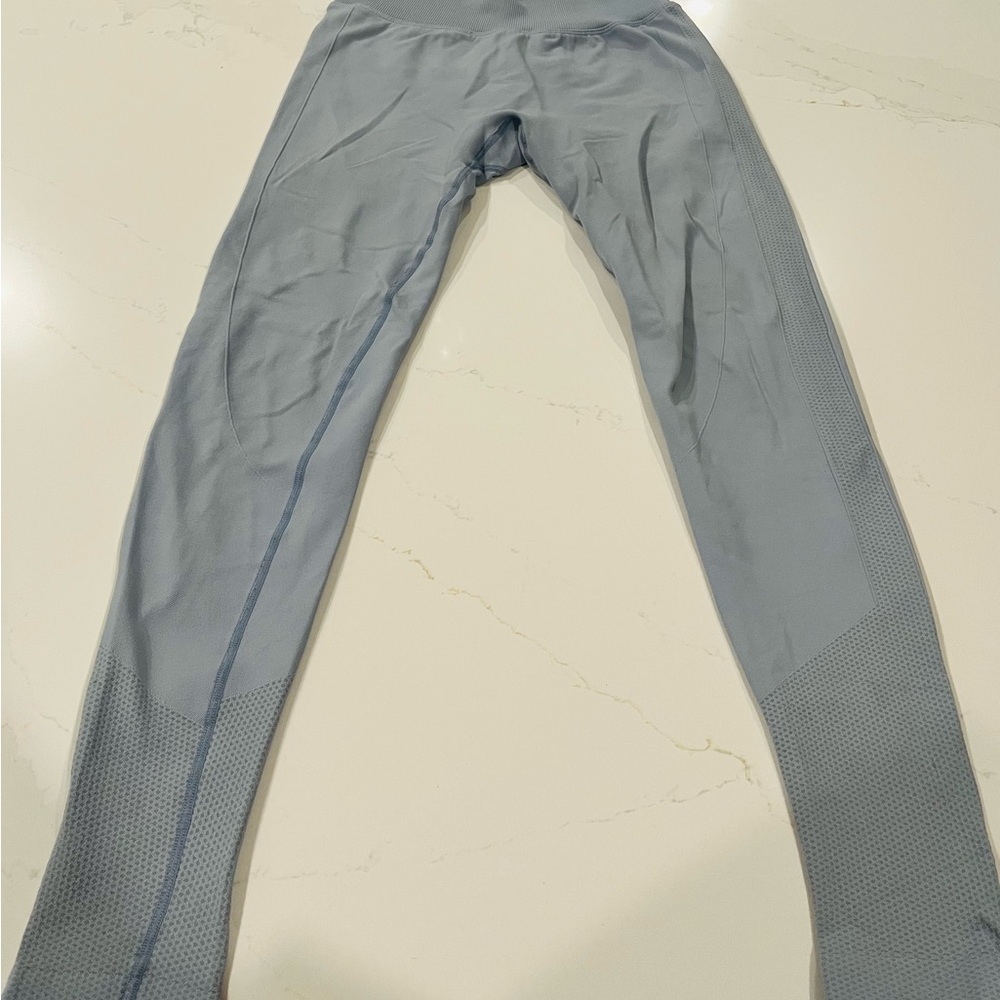 Light Blue Men's Ribbed Shirt - Small